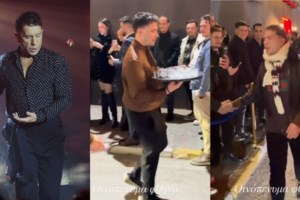 Αποθέωση του Μαζωνάκη σε μπλακ άουτ στο μαγαζί: Συνέχισε α καπέλα, με παλαμάκια από το κοινό