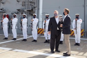 Αναχώρησε τα ξημερώματα ο Μάικ Πομπέο από το αεροδρόμιο των Χανίων [εικόνα]