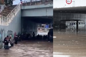 Κακοκαιρία Μπάλλος: "Καταρράκτης" στον Λυκαβηττό από τα ορμητικά νερά της καταιγίδας [Βίντεο] - εικόνα 2