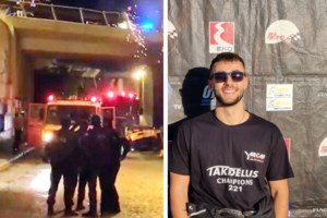 Σοβαρό τροχαίο στη Σαλαμίνα: Αυτοκίνητο με 37χρονη γυναίκα και δυο παιδιά έπεσε από γκρεμό στη θάλασσα [βίντεο] - εικόνα 2