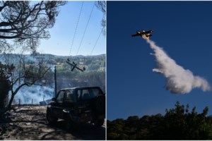 Φωτιά στη Ραφήνα: Κλείνει το λιμάνι της πόλης, κανονικά λειτουργεί το αεροδρόμιο "Ελ. Βενιζέλος"