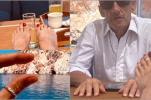 Ευτυχισμένοι στην Ελλάδα: Κάρλα Μπρούνι και Νικολά Σαρκοζί πλάι στο κύμα και πίσω πευκοδάσος - Το καλωσόρισμα της Μπλάτνικ - εικόνα 3