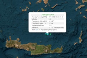 Νέος σεισμός στο Ηράκλειο - Τι είπε ο Ευθύμης Λέκκας για τη σεισμική δραστηριότητα στην Κρήτη