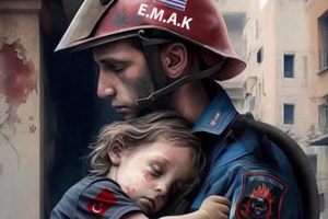 Η Μαντόνα "ανέβασε" στο Instagram το viral σκίτσο με τον άντρα της ΕΜΑΚ και το παιδάκι- "Σου ματώνει η καρδιά"