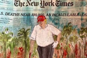 ΗΠΑ: Μαύρη διαδηλώτρια γονατίζει μπροστά σε "τείχος" αστυνομικών - Η εικόνα που έγινε viral