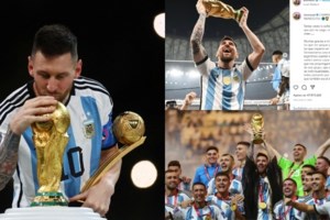 Τρελαμένος ο Μέσι: Κοιμήθηκε αγκαλιά με το τρόπαιο του Μουντιάλ - Τα τρία "κλικ" που έγιναν viral - εικόνα 2