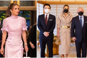 Η δεξίωση του βασιλιά Καρόλου: Οι κομψές γαλαζοαίματες με τα μονόχρωμα φορέματα και η Σαρλίν που ξεχώρισε με deux pieces - εικόνα 17