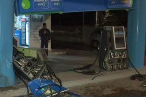 Βούλα: Βίντεο ντοκουμέντα με το πολυτελές τζιπ να ρημάζει το βενζινάδικο - Το σύστημα που απέτρεψε τη φωτιά