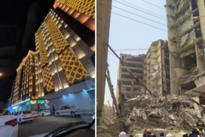 Αγωνία στο Ιράν: Μάχη για να σωθούν οι δεκάδες παγιδευμένοι στα συντρίμμια του 10ώροφου κτιρίου - Αυξάνονται οι νεκροί - εικόνα 3