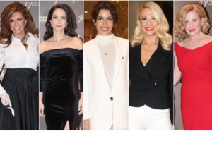 Χρυσή Βαρδινογιάννη - Κωνσταντίνος Μαρκουλάκης: Η συντονισμένη κοινή εμφάνιση στο θέατρο - εικόνα 7