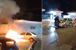 Ουρές χιλιομέτρων στην Ε.Ο Κορίνθου - Πατρών, στο ύψος της Ακράτας - "Λαμπάδιασε" εν κινήσει φορτηγό