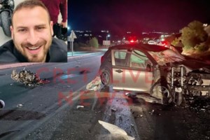 Βόλος: Καταδίωξη θρίλερ τα ξημερώματα - Οδηγούσε αντίθετα στην εθνική οδό και προσέκρουσε σε νησίδα