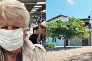 Στάνλεϊ Τζόνσον: Το μοναχικό δείπνο του πατέρα του Μπόρις στην αγαπημένη του ταβέρνα στο Πήλιο [Εικόνες]