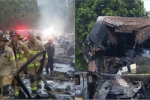 Καλιφόρνια: Φόβοι για πολλούς νεκρούς από τη συντριβή αεροσκάφους στο Σαν Ντιέγκο - Έπεσε πάνω σε σπίτια και οχήματα [εικόνες] - εικόνα 2