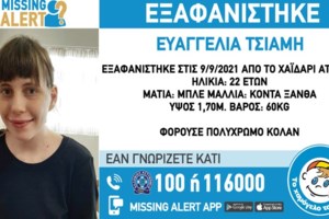 Εξαφάνιση 15χρονης στον Άγιο Παντελεήμονα: Έκκληση από το Χαμόγελο του Παιδιού