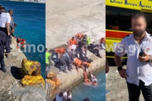 "Κρατούσα τη βαλίτσα για σωσίβιο, ευτυχώς ξέρω κολύμπι" - Πώς έπεσε η 83χρονη στη θάλασσα στο λιμάνι της Τήνου