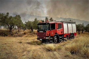 Μεγάλη φωτιά στο Ρέθυμνο: Απομακρύνθηκε ο κίνδυνος για το φοινικόδασος - Εντυπωσιακοί ελιγμοί από τα ελικόπτερα [Βίντεο]