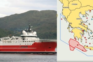 Ξεκίνησαν οι έρευνες για υδρογονάνθρακες ανάμεσα σε Κρήτη και Πελοπόννησο - Άπλωσε καλώδια το πλοίο