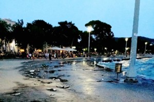 Απίστευτες εικόνες στο Βόλο: Το λιμάνι γέμισε με νεκρά ψάρια και τα μαζεύουν με απόχες