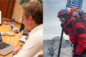 Η ξεχωριστή συνάντηση Μητσοτάκη: Με τον δρομέα και τη φοιτήτρια με κινητικά προβλήματα που ανέβηκαν στον Όλυμπο - εικόνα 2