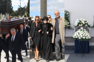 Απόστολος Λύτρας: Χέρι-χέρι με τη νέα του σύντροφο στην κηδεία του Δημήτρη Σούρα [εικόνες] - εικόνα 3