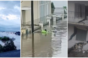 Καρέ-καρέ η επιχείρηση της πυροσβεστικής στο Ερμήτσι- Εβγαζαν ηλικιωμένους από τα παράθυρα, τους μετέφεραν με βάρκες [εικόνες] - εικόνα 10