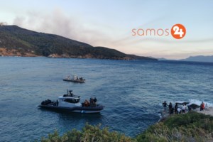 Φωτιά στη Σάμο: Ολονύχτια μάχη με τις φλόγες - Εκκενώθηκαν οικισμοί - Προσπάθεια να περιοριστεί μέχρι το πρωί [Εικόνες - Βίντεο] - εικόνα 2