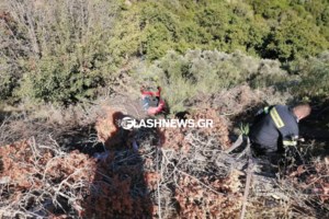 Τρίκαλα: Έψαχναν 86χρονο παππού που χάθηκε μαζεύοντας ρίγανη - Τον βρήκαν την άλλη μέρα να κρατιέται σε κλαδί σε γκρεμό 40 μέτρα - εικόνα 2