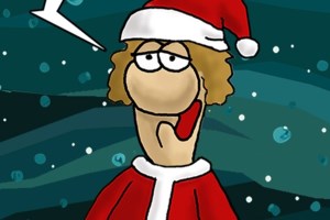 Αρκάς: Το εορταστικό σκίτσο με την... τολμηρή Λουκρητία και τον Καστράτο