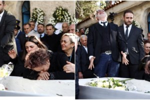 Θρήνος στην κηδεία του σμηναγού Τσιτλακίδη: Υποβασταζόμενη η σύντροφός του - "Ψηλά ψηλά", ψέλλιζε η μητέρα - εικόνα 16