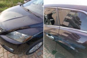 Επικίνδυνο Πάσχα στα Χανιά: Αδέσποτη σφαίρα καρφώθηκε σε αμάξι [εικόνες]