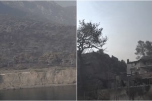 Φωτιά στα Γεράνεια Όρη: Στιγμές τρόμου για πυροσβέστες και πολίτες που περικυκλώθηκαν από τις φλόγες [βίντεο] - εικόνα 2