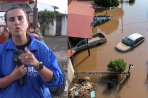 Η συγκλονιστική στιγμή που πεζοναύτης πέφτει στη λάσπη για να περάσουν από πάνω του ηλικιωμένοι πλημμυροπαθείς [Εικόνες] - εικόνα 3