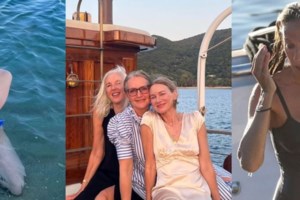 Σάρον Στόουν: Σχεδόν ολόγυμνη στα 64 της δίπλα στην πισίνα - Οι χαλαρωτικές διακοπές στο Πορτοφίνο - εικόνα 2