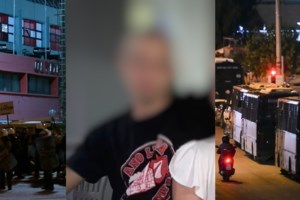 Ψάχνουν τον χούλιγκαν με το full face ως καθοδηγητή της επίθεσης - Ο 18χρονος δράστης άναψε... κερί για τον αστυνομικό