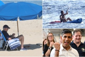 Παράπονα, ακυρώσεις, σαμποτάζ και καύσωνας αλλά ο Μακρόν δεν χαλάει τις διακοπές του - Βλέπει τους Ολυμπιακούς από το κάστρο Μπρεγκανσόν - εικόνα 6