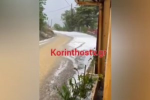 Ροδόπη: Έντονη χαλαζόπτωση το μεσημέρι της Μεγάλης Παρασκευής [εικόνες] - εικόνα 3