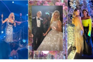 Τατιάνα Στεφανίδου: Το κόκκινο μίντι σύνολο και ο υπέροχος κήπος του σπιτιού της