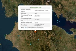 Γκανάς: "Ο σεισμός 4,3 Ρίχτερ στα Καλάβρυτα δεν έχει επίπτωση για την περιοχή της Αχαΐας"
