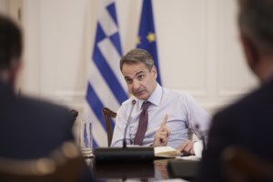 Συναντήσεις Μητσοτάκη με Τζον Σαρμπάνης και Αλεξάντερ Τσέφεριν