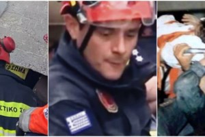 Βίντεο ντοκουμέντο: Η στιγμή που η ΕΜΑΚ κάνει πάλι το θαύμα της και ανασύρει από τα συντρίμια τη 20χρονη Αϊρίν - εικόνα 2