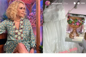 Τζένη Μπότση: Φωτογραφίζει την κόρη της Αλίκη στο χριστουγεννιάτικο δέντρο