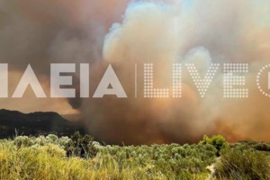 Φωτιά στην Ηλεία: "Πύρινη κόλαση" στο Λάλα - Καίγονται σπίτια και επιχειρήσεις [Εικόνες-Βίντεο] - εικόνα 2