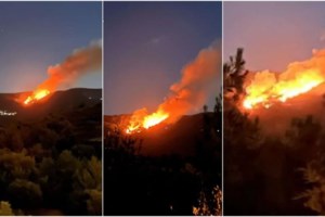 Μάχη με τις φλόγες στη Χίο: Από τροχαίο προκλήθηκε η φωτιά, μεθυσμένος ο οδηγός - Εκκενώθηκαν δύο οικισμοί [εικόνες, βίντεο]