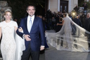 Νικόλαος - Χρυσή Βαρδινογιάννη: Οι πρώτες φωτογραφίες του γάμου μέσα από την εκκλησία και το επίσημο οικογενειακό πορτρέτο - εικόνα 8