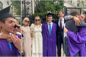 Παύλος - Μαρί Σαντάλ: Η αποφοίτηση του μικρού γιου τους, τα ασημένια μπαλόνια και η πνιγμένη στον καπνό Νέα Υόρκη - εικόνα 3