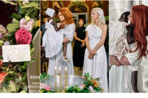 Το βίντεο της βάφτισης της Έιντα: Οι φορτισμένοι γονείς, η όμορφη οικογένεια και ο καλοκαιρινός στολισμός