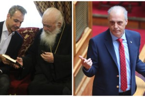 Επιμένει ο Βελόπουλος: "Ο Μητσοτάκης παγίδευσε και εργαλειοποιεί τον Αρχιεπίσκοπο"