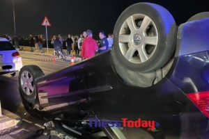 Δομοκός: Απίστευτη καραμπόλα με 6 οχήματα - Τραυματίστηκαν δύο γυναίκες