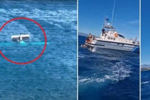 Ηράκλειο: "Μη με αφήνετε να πνιγώ" - Αστυνομικός και 2 πυροσβέστες κολύμπησαν στα ανοιχτά για να σώσουν τους επιβάτες του αεροσκάφους - εικόνα 3